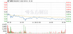 奥飞娱乐9月1日盘中跌幅达5%